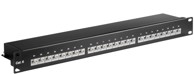 MICROCONNECT Patch panel CAT6, 24 porta, 19"